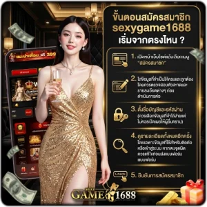 ขั้นตอนสมัครสมาชิก sexygame1688 เริ่มจากตรงไหน